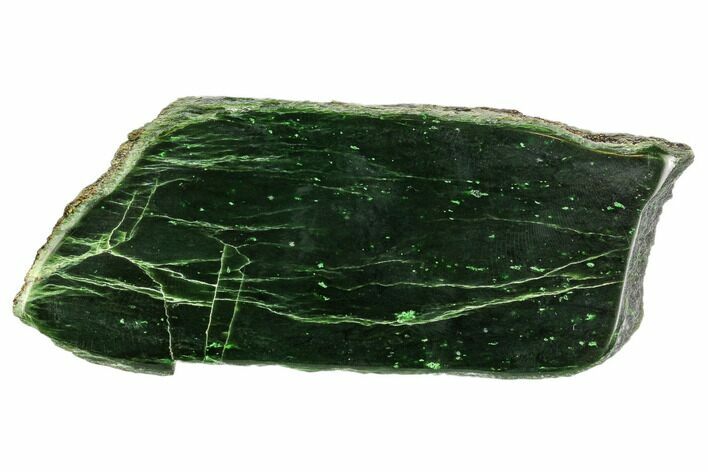 Polished Canadian Jade (Nephrite) Slab - British Colombia #112735